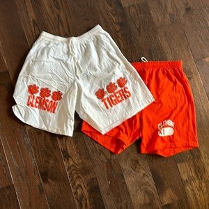 095: set of two vintage Clemson tiger shorts